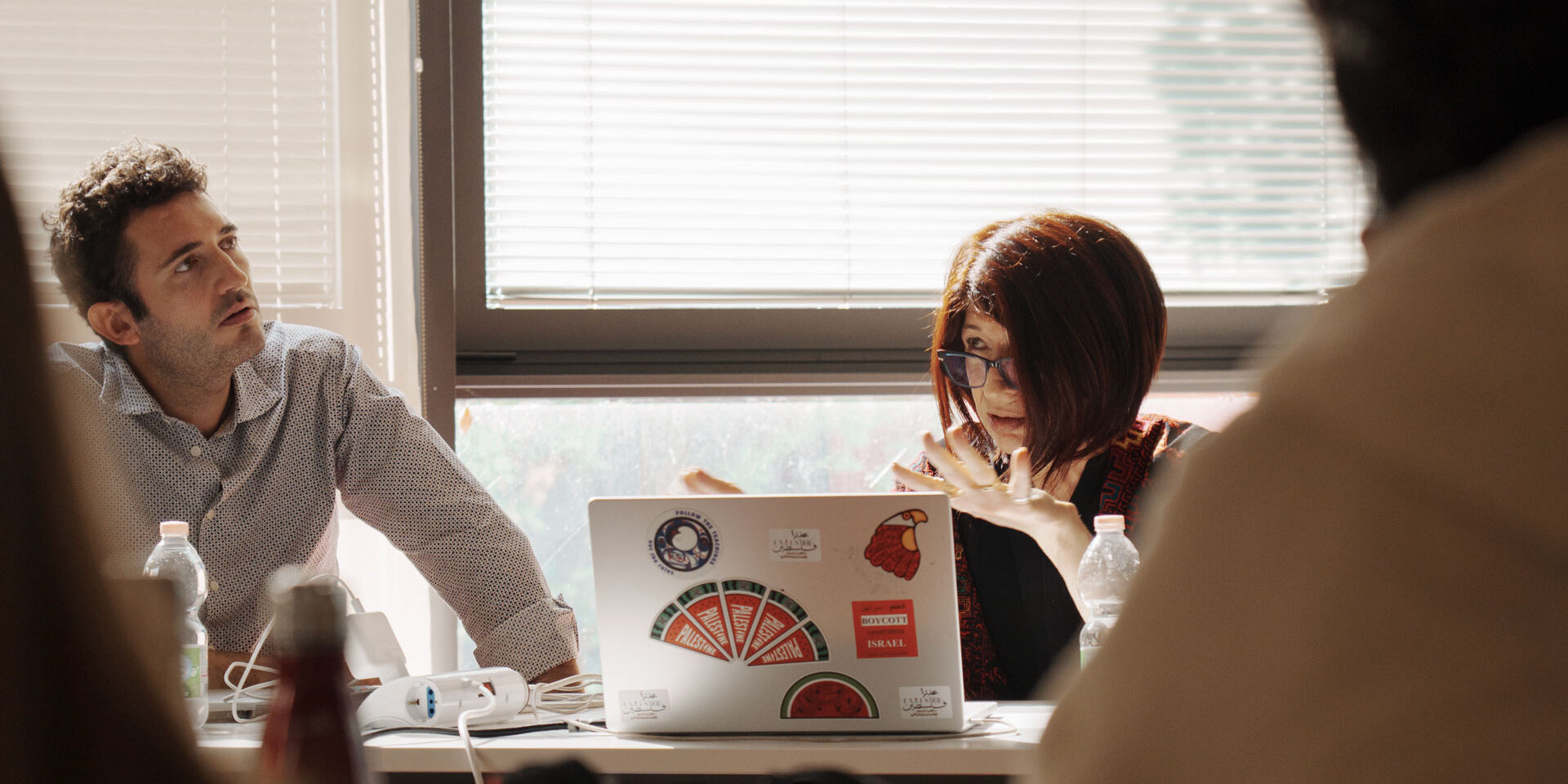 La regista palestinese Rehab Nazzal incontra gli studenti di cinema di Mohole.