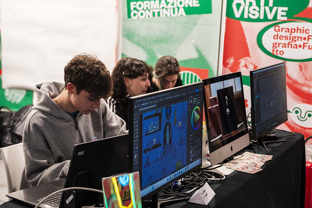 Studenti di 3D Animation a Cartoomics 2025